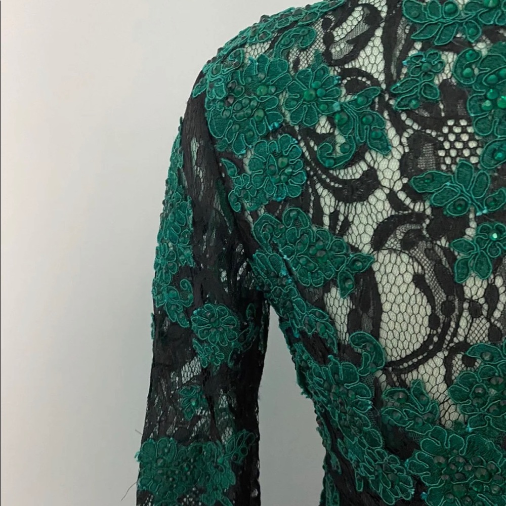 Alyce claudine green lace dress - Picture 8 of 10